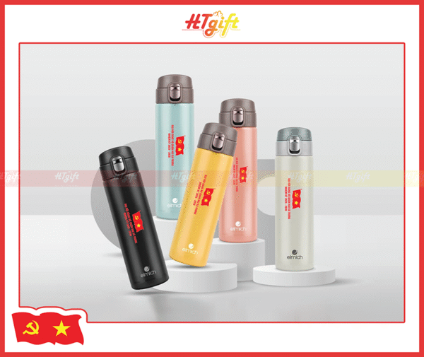 bình giữ nhiệt in logo đại hội đảng