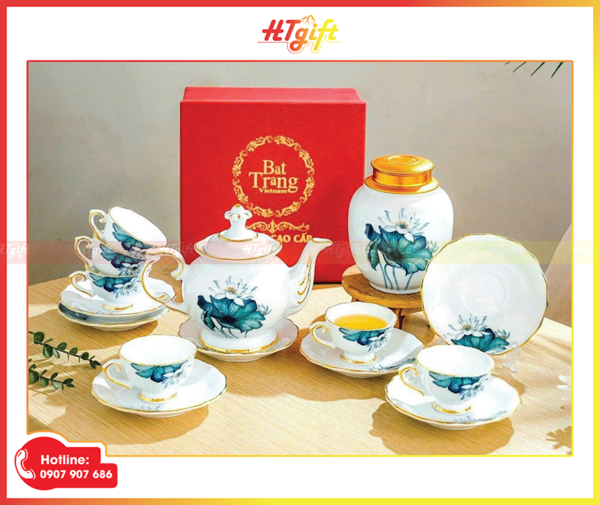 Bộ bình trà cao cấp Bát Tràng