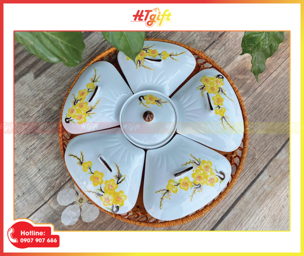 khay mứt bát tràng